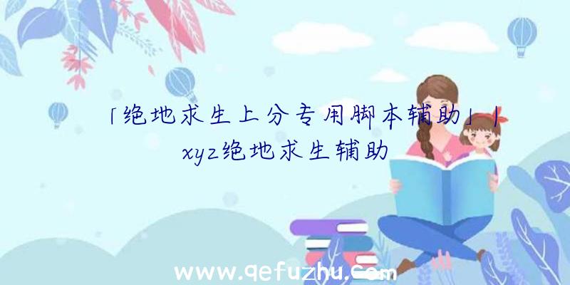 「绝地求生上分专用脚本辅助」|xyz绝地求生辅助